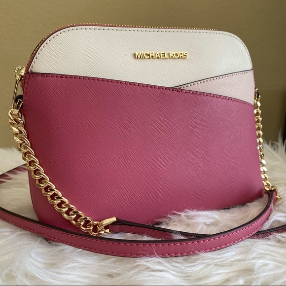 New Michael Kors jet set travel medium dome crossbody Xbody bag - Picture 5 of 16